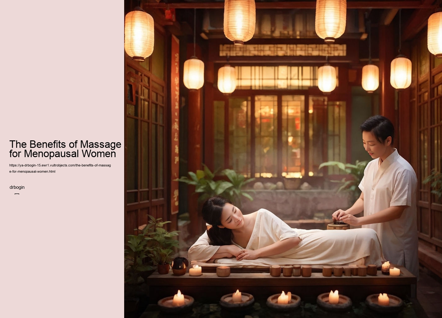 The Benefits of Massage for Menopausal Women